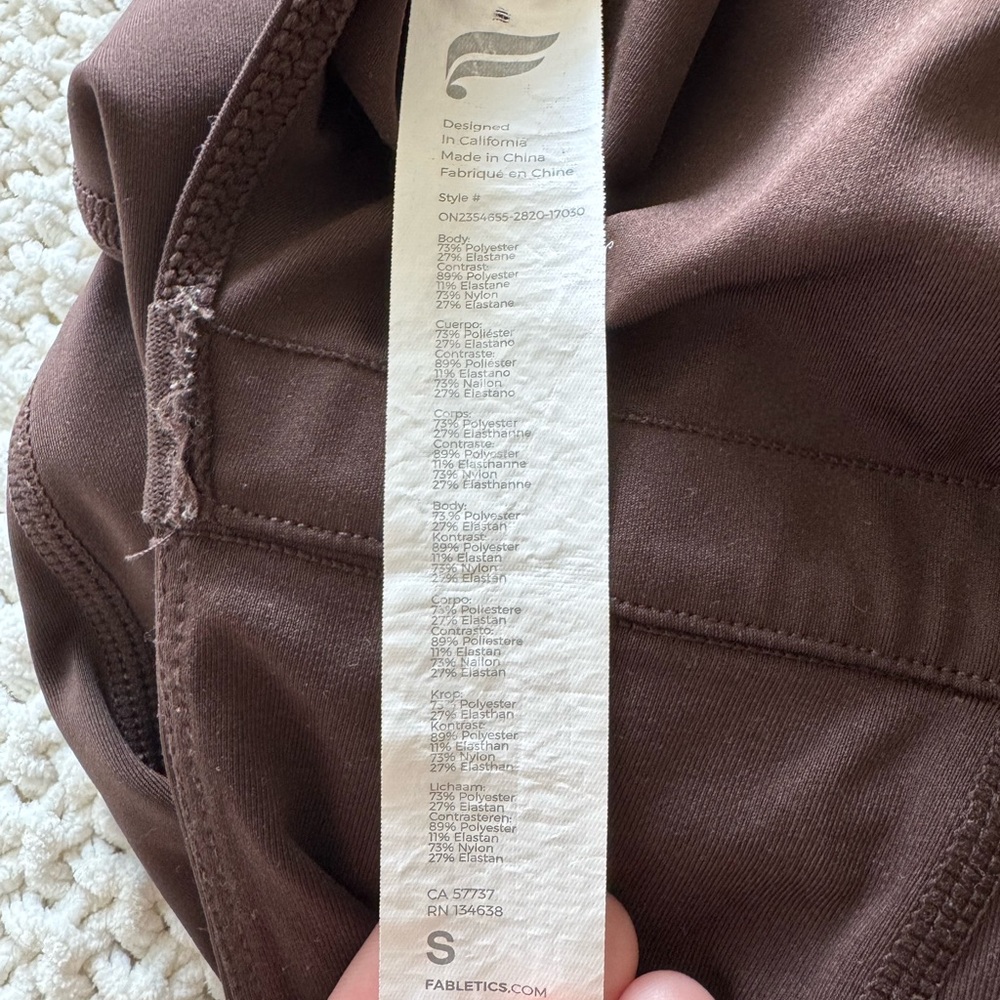 Fabletics Dark Brown Jumpsuit - image 3